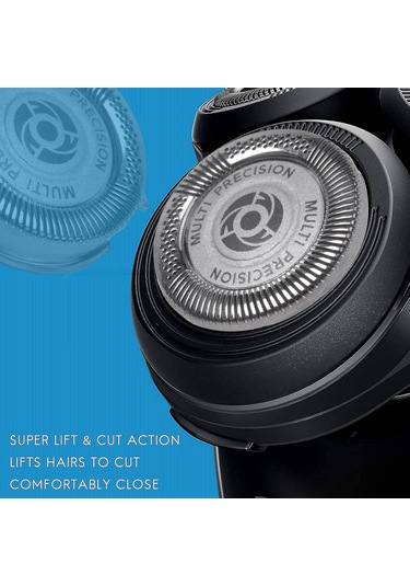 5000 Serisi Tıraş Makineleri İçin 6'lı Yedek Başlık Paketi Sh50, S5000 S5420 S5380 S5351 Çok Hassas Bıçaklar