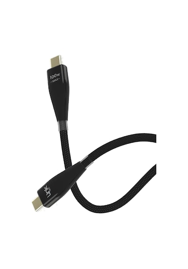 Linktech K690 100w Type-c To Type-c 1.2m Hızlı Örgü Data Ve Şarj Kablosu