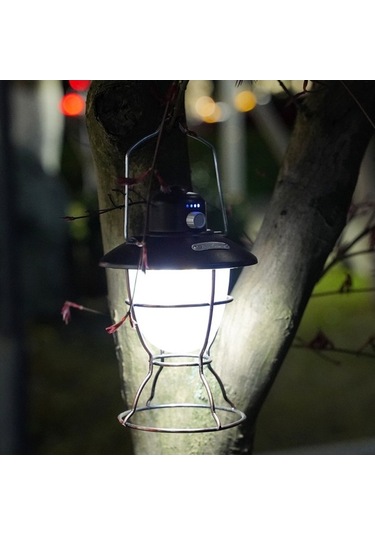 Dancemonkey Usb Şarjlı 3 Renkli Taşınabilir Kamp Feneri - 2000mah Pil Ve Güç Bankası Siyah