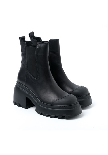 Sıyah Bot Kadın Tu-5132 101-b John May Siyah Null Siyah