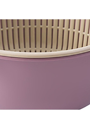 Konesam Küçük Boy Çift Katlı Mutfak Süzgeci Seti - Yiyecekler İçin Yıkama, Süzme Ve Saklama Plastik Sepetler Diğer