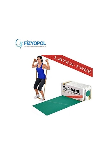 Msd Mvs Band 22.5 Metre Gümüş Gri Egzersiz Pilates Direnç Bandı Gri