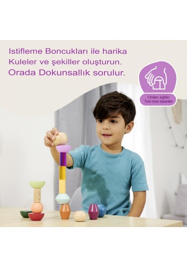 Eichhorn Montessori Ahşap Boncuk Dizme Oyunu