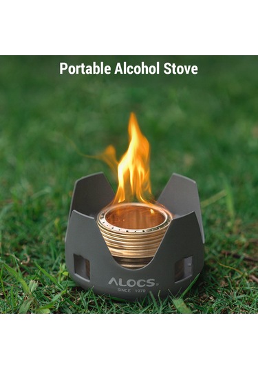 Ranyeek Alocs Cs-b02 100ml Hard Anodized Alüminyum Alkol Ocağı, 140g, 4.2x7.5cm, Tutucu Ve Kapaklar İçeren Çok Renkli