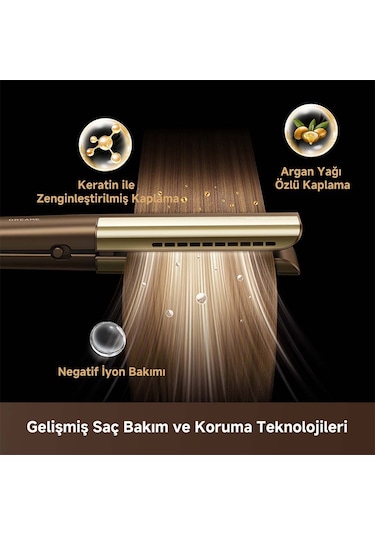 Dreame Aero Straight Şarjlı Saç Düzleştirici, Altın