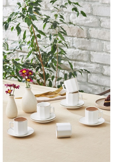 Karaca  Vezir 6 Kişilik Kahve Fincan Takımı 80 ml