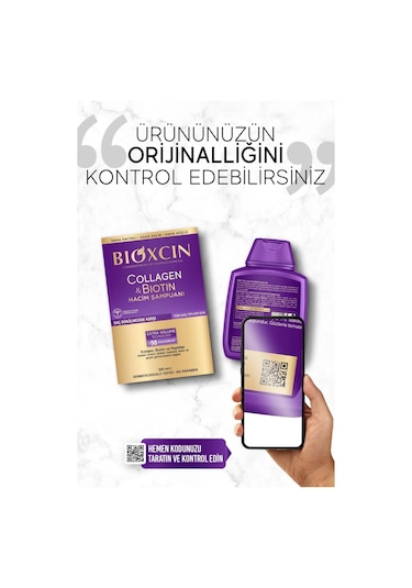 Bioxcin Collagen & Biotin Ekstra Hacim Şampuanı 300 ml - Kolajen Biotin İnce ve Seyrek Saçlar