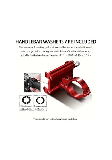 Elmpaly Gub Bisiklet Alüminyum Telefon Tutucu G81 3.5-6.2 İnç Titanyum Titanyum