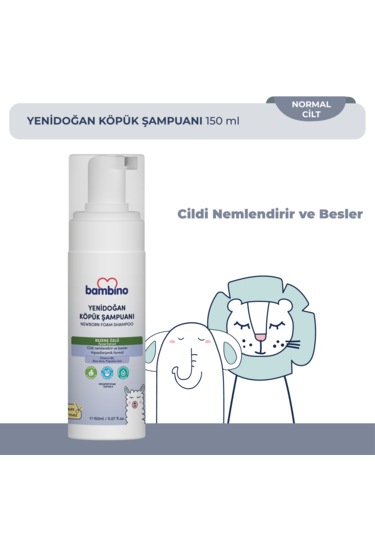Bambino Yenidoğan Köpük Şampuan 150 Ml