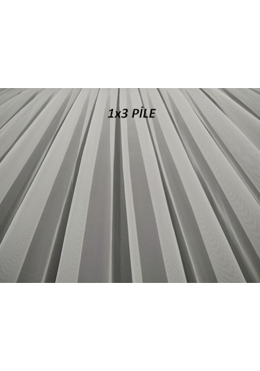 Perdefony Grek Zemin Düz Tül Perde