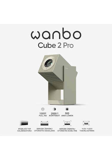 Wanbo Cube 2 Pro Projeksiyon Cihazı - Yeşil