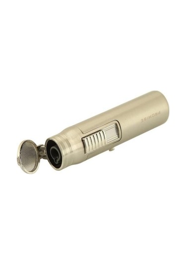 Promise Tek Torch Pürmüz Gümüş Puro Çakmağı