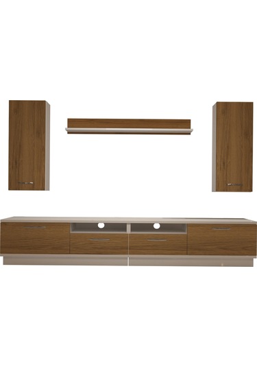 Decoraktiv Trendstyle 5220d Mdf Tv Ünitesi Tv Sehpası - Beyaz Pera Beyaz - Meşe