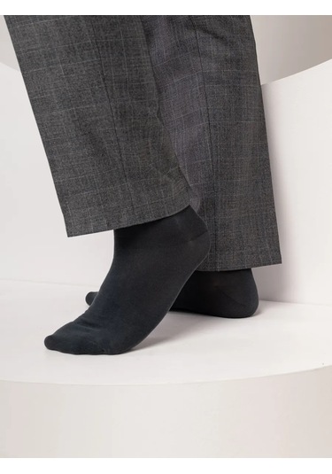 Turkan Yüksek Boyunlu Düz Renk Pamuklu Çorap Seti 5 Çift 334372832 Siyah