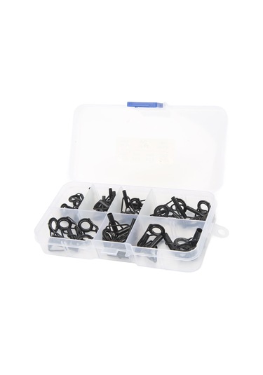 Xindoker 35 Parça Paslanmaz Çelik Seramik İzci Çember Seti - Balıkçılık Kamış Tamiri Ve Yenileme Aleti, Anti-dönüşlü, Hafif Ve Dayanıklı, Farklı Boyutlar