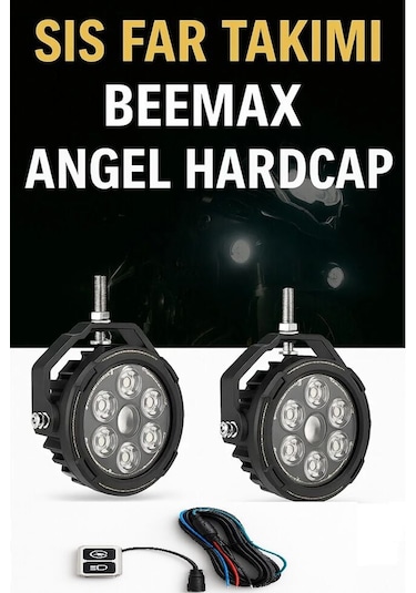 Beemax Angel Hardcap 140 Watt Profesyonel Motosiklet Led Sis Far