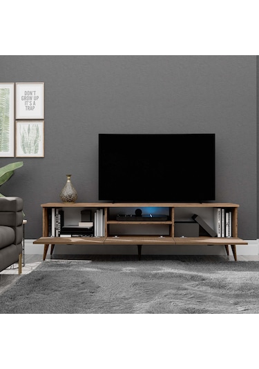 1370 Lexus 180 Cm Ahşap Ayaklı Tv Ünitesi Hat - Kaplan
