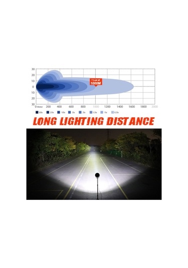 6.5'' Angellı 60w 14 Led Turuncu Beyaz Drl Mercek Far