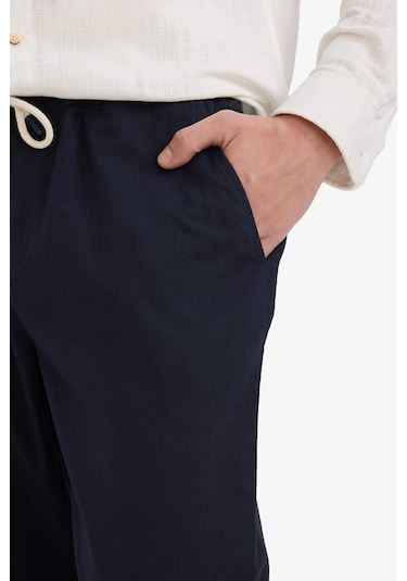 Defacto Jogger Fit Dar Paça Pamuklu Pantolon Z6475az25aunv64 Lacivert