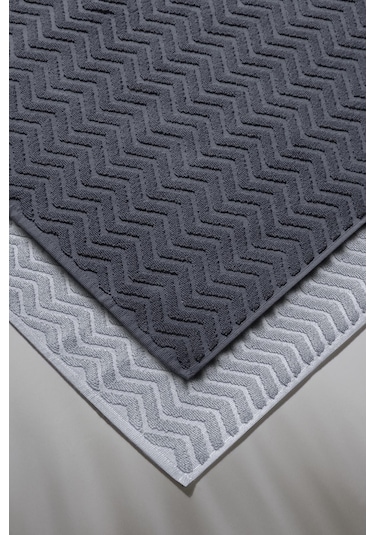 Taffeta X Bathmat Space - Ekstra Yumusak, Modern %100 Pamuk 50X75 Gri
