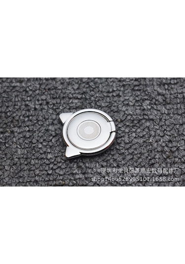 Symbee Gümüş Metal Kedi Kulaklı Çubuk Tutucu Telefon Tutucu 360 Döner Kartoon Arka Yapışkan Ev Kullanıma Uygun Kolay Kullanım