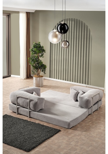 Legom Petek Aktivite Koltuğu Yatak Olabilen Çok Amaçlı Kanepe L Koltuk Gri Gri