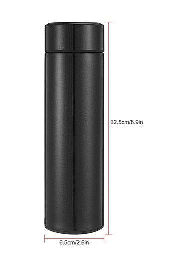 Vkemall Led Ekranlı Paslanmaz Çelik Termos: 24 Saat Sıcak/soğuk Tutar, 450ml Seyahat Bardağı