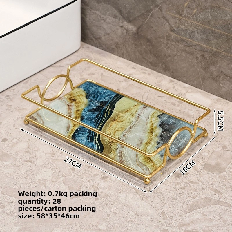 Monyee Banyo Tahtası Cam Ve Demir Malzeme, 3-5 Kg Yük Tutumu, Delme Olmadan Kurulum, Kozmetik Ve Bakım Ürünleri İçin Konforlu Depolama Küçük Boy Tek Katlı Gökkuşağı Desenli Diğer