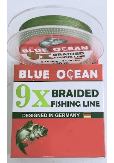Blue Ocean 9x 150 M.yeşil İp Misina 0,16mm