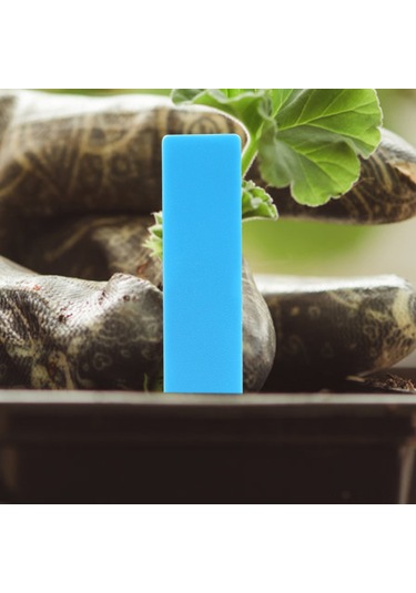 Ximistore9 100 Adet Mavi Pvc Bahçe Bitki Etiketi 5x1cm - Su Geçirmez Uv Dayanıklı Bitki İsmi Etiketleri