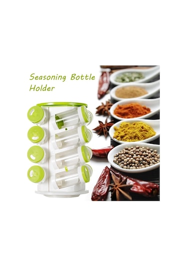 Sones 16 Adet / Set Baharat Kutuları Biber Tuz Şişesi Plastik Şişe Mutfak Baharat Kavanozu Biberlik Kutusu Baharat Rafı Seti Diğer