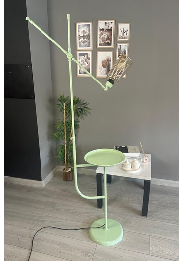 Windy Mint Gövde Bal Rengi Cam Lambader Tepsili Makas Gövde Modern Oturma Odası Natural