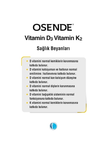Osende D3K2 Vitamin Damla 20 ML