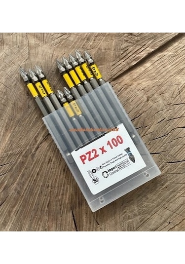 Azm Pz2 Mıknatıslı Yıldız Bits Uç Pz2 Sunta Vida Sıkma Ucu 10pcs 100mm Matkap Ucu