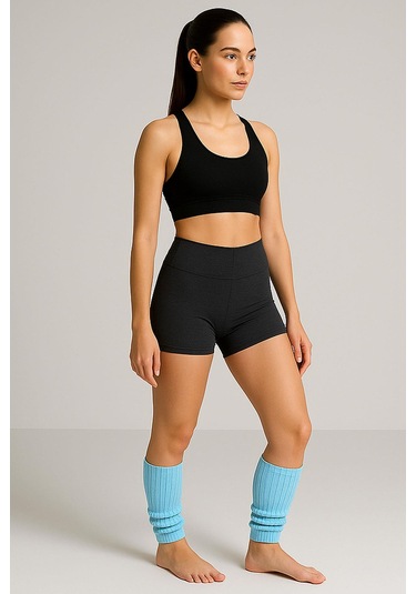 Basic Kalın Pamuk İçerikli Tozluk Turkuaz