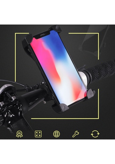 Lemestar Elektrikli Scooter Telefon Tutucu - 360 Derece Döner, Sabit Kilitleme, Kauçuk Yastık İle Koruma, Bisiklet/motosiklet Uyumlu