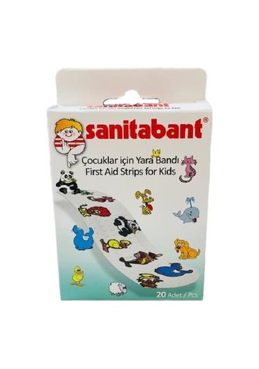 Sanitabant Kids Desenli Çocuk Yara Bandı 20'li