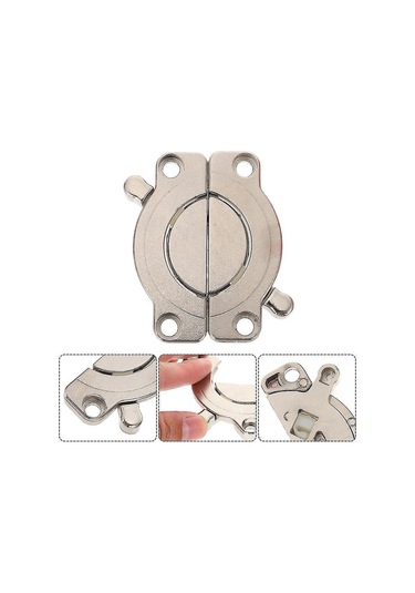 Samdoo Gümüş Renkli Çinko Alaşımlı Masa Kilidi - Masa Yapraklarını Sabitler, Düzenli Kilitleme, Ahşap Mobilyalar İçin Uygun, Dayanıklı Tasarım