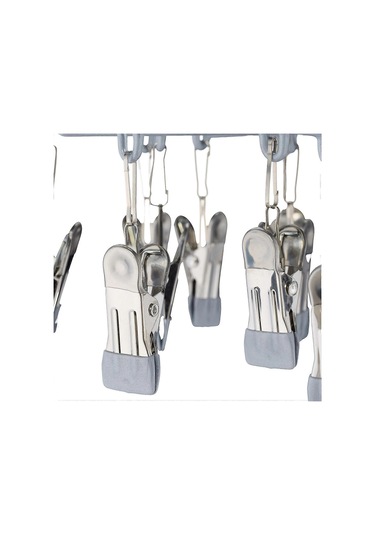 Kurutma Askısı İçin Çorap Kurutucu, 24 Klips, Döner Kanca, Kamp İçin, Çamaşır Asmak İçin 29 X 33,5 Cm Kdo Diğer