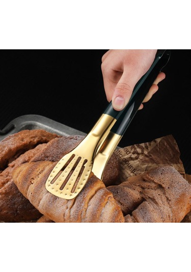 Youmex 2 Adet Çelik Mangal夹ı 23.5cm+28.5cm - Ahşap Kolu, Anti- Paslanmaz, Ev Ve Mangal İçin Et/atıştırmalık Tutucu Çok Renkli