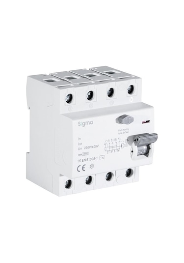 Sigma Sfm4040030 4x40a 30ma Kaçak Akım Koruma Rölesi 10ka A Type