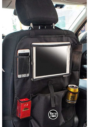 Araç Koltuk Arkası Organizer Tablet Telefon Tutucu