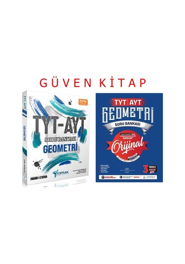 Orijinal Toprak Yayınları Tyt - Ayt Geometri Soru Bankası Seti