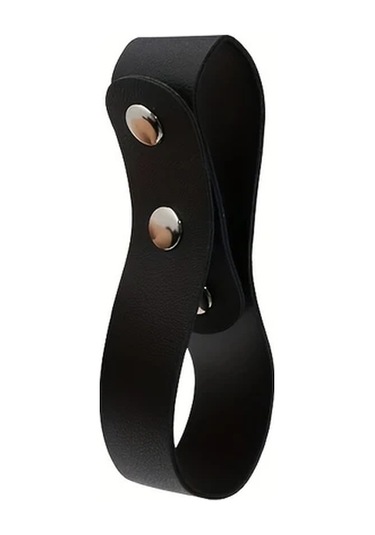 Willowhaven Siyah 1 Adet Yüksek Kaliteli Pu Yapay Deri Kamçı Karabina - Kemere Asmak İçin Siyah - 1 Adet