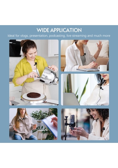 Skycıty Universal Tipi, Tam Yönlü Kondansatörlü 6 Metre Kablo Uzunluğunda 3.5mm Trrs Bağlantılı Kıskaç Mikrofon
