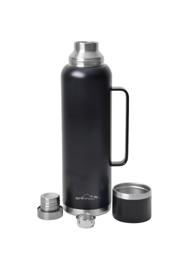 NURGAZ Campout Çift Katmanlı Termos Siyah 1500 ml (NG 164)