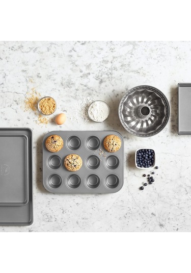 Kitchenaid Cc003296-001 Alüminize Çelik 12 Li 35X26 Cm Muffin Kal Çok Renkli