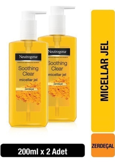 Neutrogena Soothing Clear Micellar Jel 200 ML x2