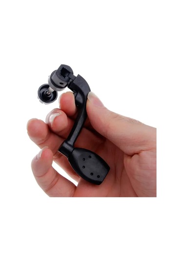 Moveevo 200 Model Plastik Metal Kollü Katlanabilir Balık Tutma Makinesi, Sabit Eldiven, Kol Eşyası, Kol Degişimi İçin Uygun, Siyah, 1 Adet