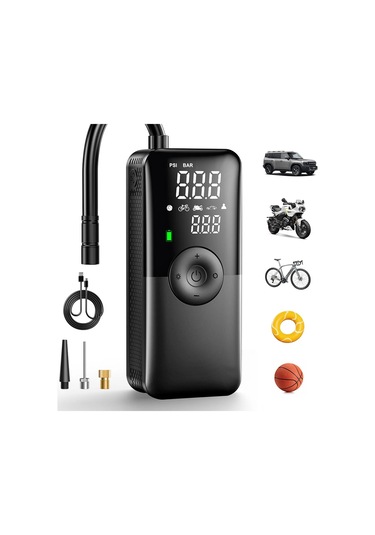 Araba Şişirme Pompası Kablosuz Taşınabilir Elektrikli Lastik